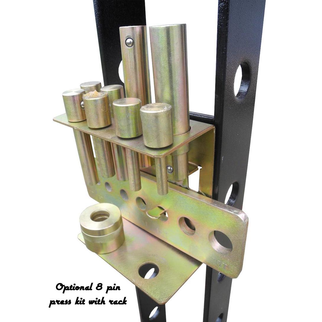 20 Ton Air/Hydraulic Shop Press w/Gauge - Hydraulic Presses & Accessories 