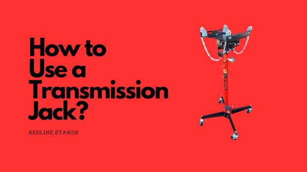 a banner of a transmission jack with text saying how to use a transmission jack